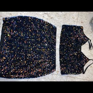 Sequin 2 piece fashion nova set
